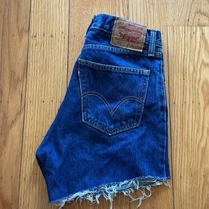 NWT Vintage Levi’s High Waist Denim Cutoff Shorts from Nastygal